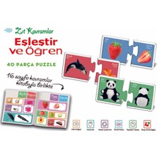 Diytoy Eşleştir Öğren Zıt Kavramlar+Eğlenceli Parçalar Akıl Oyunu+Manyetik Tablet Alfabe Seti