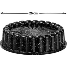 Lejon Home Taç Kek Kalıbı Tart Siyah 26CM