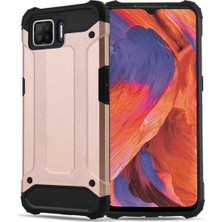 Caseart Oppo A73 Kapak Çift Katmanlı Zırh Tank Kılıf - Rose Gold