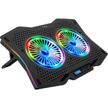 Inca ARRAX13-17" 2x Rgb Fanlı Notebook Soğutucu Siyah INC-606TGS