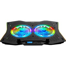 Inca ARRAX13-17" 2x Rgb Fanlı Notebook Soğutucu Siyah INC-606TGS