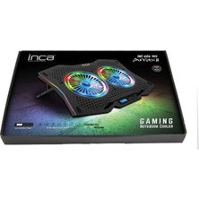 Inca ARRAX13-17" 2x Rgb Fanlı Notebook Soğutucu Siyah INC-606TGS