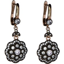 Diversity Jewelry Kadın Gümüş Taşlı Rose Küpe