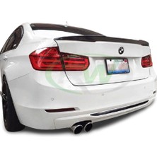 Blueoto Bmw F30 3 Serisi ( 2012-2019 )  Yarasa Bagaj Üst Spoyler Astralı Boyasız Spoiler Fiber Glass