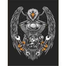 Sticker Fabrikası Harley Davidson Kartal Sticker 00369