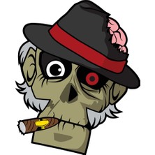 Sticker Fabrikası Yaşlı Kurukafa Kuru Kafa Kurukafa Sticker 00488