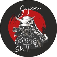 Sticker Fabrikası Samurai Kurukafa Kuru Kafa Kurukafa Sticker 00481