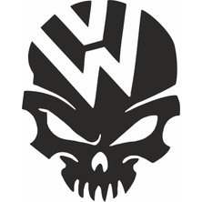 Sticker Fabrikası Volkswagen Kurukafa Kuru Kafa Sticker 00653