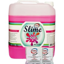 Lansy zıp zıp slime fosforlu pembe 5  kg + 200 gr boraks