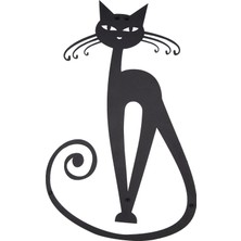 Dfa Dekoratif Kedi Metal Tablo   -58X37 cm