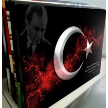 Artas Ay Yıldız Atatürk Kanvas Tablo