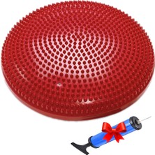 Gymo Yoga Pilates Denge Yastığı Kırmızı - Pompa Hediyeli