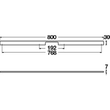 Hafele Mıa Iı Kulp P. Çelik Renkli 800mm