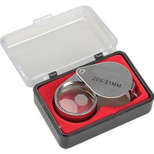 Profisher 20X 21MM Katlanır Cam Lens Büyüteç Sanayi Kuyumcular Antika Koleksiyon