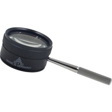Profisher 35X 50MM Metal Kasa Optik Cam Lens El Büyüteç Kolay Kavrama Saplı
