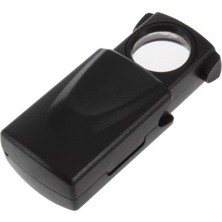 Profisher 30X LED Işıklı Sürgülü Büyüteç Mini Cep Takı Mikroskop 21MM Lens
