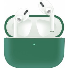 Case 4U Apple Airpods Pro Tam Kaplayan Silikon Kılıf Koyu Yeşil