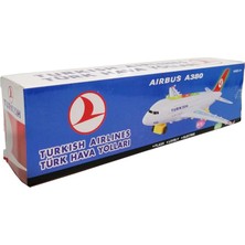 Toru Toys Torutoys  A380 Pilli Çarpıp Dönen Thy Yazılı Işıklı Sesli Uçak