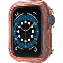 Vendas Apple Watch Uyumlu 44mm Gard Serisi Tam Kaplamalı Ekran Koruyucu Turuncu