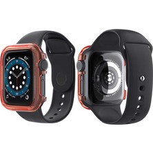 Vendas Apple Watch Uyumlu 44mm Gard Serisi Tam Kaplamalı Ekran Koruyucu Turuncu