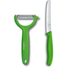 Victorinox Ikili Set - Dik Soyacak ve 11 cm Bıçak