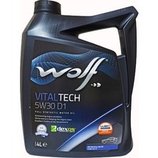 Wolf Lubes Wolf Vital Tech 5W-30 D1 4 Litre Motor Yağı ( Üretim Yılı: 2021 )