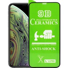 Techatech 9h Seramik Nano Full Kaplama Cam Apple iPhone 11 Pro Siyah