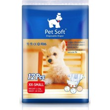 Kaixin Köpek Için Alt Tuvalet Bezi  Xxsmall 12 Li Paket KX013