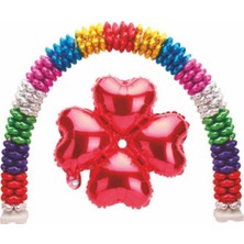 Hayaller Dükkanı Folyo Balon Kalp Çiçek Modeli Kırmızı 13 Inc Pk:1