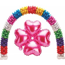 Hayaller Dükkanı Folyo Balon Kalp Çiçek Modeli Pembe 13 Inc Pk:1