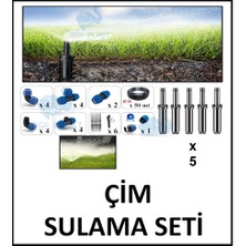 Mgf Plast Mgf Çim Sulama Fiskiye Seti-Hazır Yer Altı Otomatik Sulama Sistemi