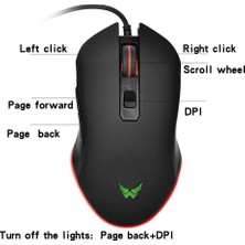 Daytona T40 2400 Dpı Rgb Işıklı Profesyonel Kablolu Optik Oyuncu Mouse (2 ADET)