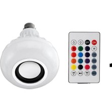Soyakca Bluetooth Hoparlörlü Kumandalı Rgb Akıllı LED Ampul