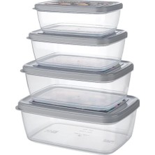 Titiz Aria Saklama Kabı 4'lü Set "BPA. içermez!" Bulaşık makinesinde yıkanabilir