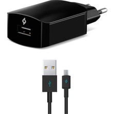 Ttec SmartCharger Seyahat Şarj Aleti 2.1A + Micro USB Kablo Siyah 2SCS20MS