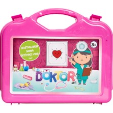 Trio Çantalı Oyuncak Doktor Seti - Pembe