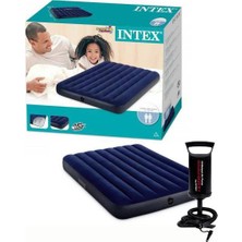 Intex 64758 Çift Kişilik Şime Yatak Pompa 137X191X25CM