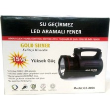 Gold Silver Shaver GS-8006 Su Geçirmez El Feneri