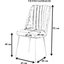 MyMassa Soho Vento Sandalye, Mutfak Sandalyesi, Yemek Odası Sandalyesi, Yemek Masası Sandalyesi