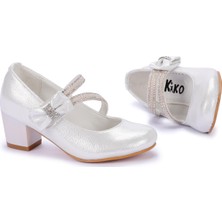 Kiko Kids Aisha Vakko Günlük Kız Çocuk 4 Cm Topuklu Abiye Ayakkabı