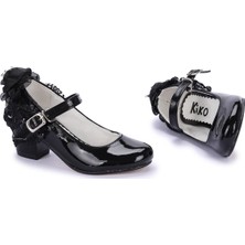 Kiko Kids Cara Rugan Günlük Kız Çocuk 4 Cm Topuklu Abiye Ayakkabı
