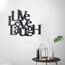 Bysbox Live Love Laugh  Dekoratif Metal Duvar Tablosu