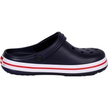 Lenay Lacivert-Beyaz Akınalbella Unisex Hastane Terliği Hemşire Doktor Terliği