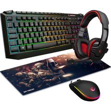 Rampage Broker Combo 4lü Gaming Oyuncu Set (Klavye+Mouse+Kulaklık+Pad)