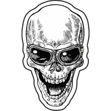 Sticker Atölyesi Kurukafa Sticker - 13080