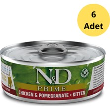 N&d Prime Kitten Tavuklu Yavru Kedi Konservesi 80 G x 6 Adet