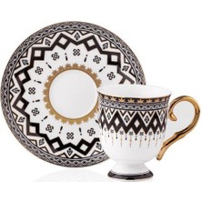 Taç Ebrar 6 Kişilik Fincan Takımı Siyah