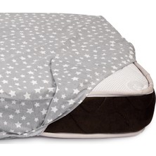 Sluupy Gri 90 x 200 cm Lastikli (Fitted) Tek Kişilik Yatak Çarşafı