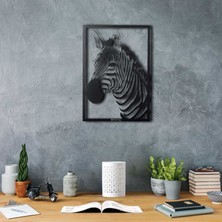 Zebra  Dekoratif Metal Duvar Tablosu