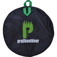 Pratikoutdoor Paslanmaz Çelikten Sac Tava - Kavurma Sacı ve Taşıma Çantası